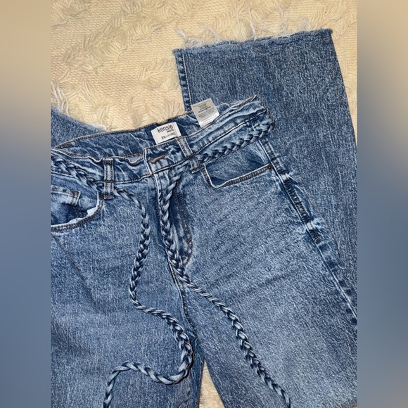 Kensie Blue Flare & Wide Leg Jeans - Picture 1 of 3